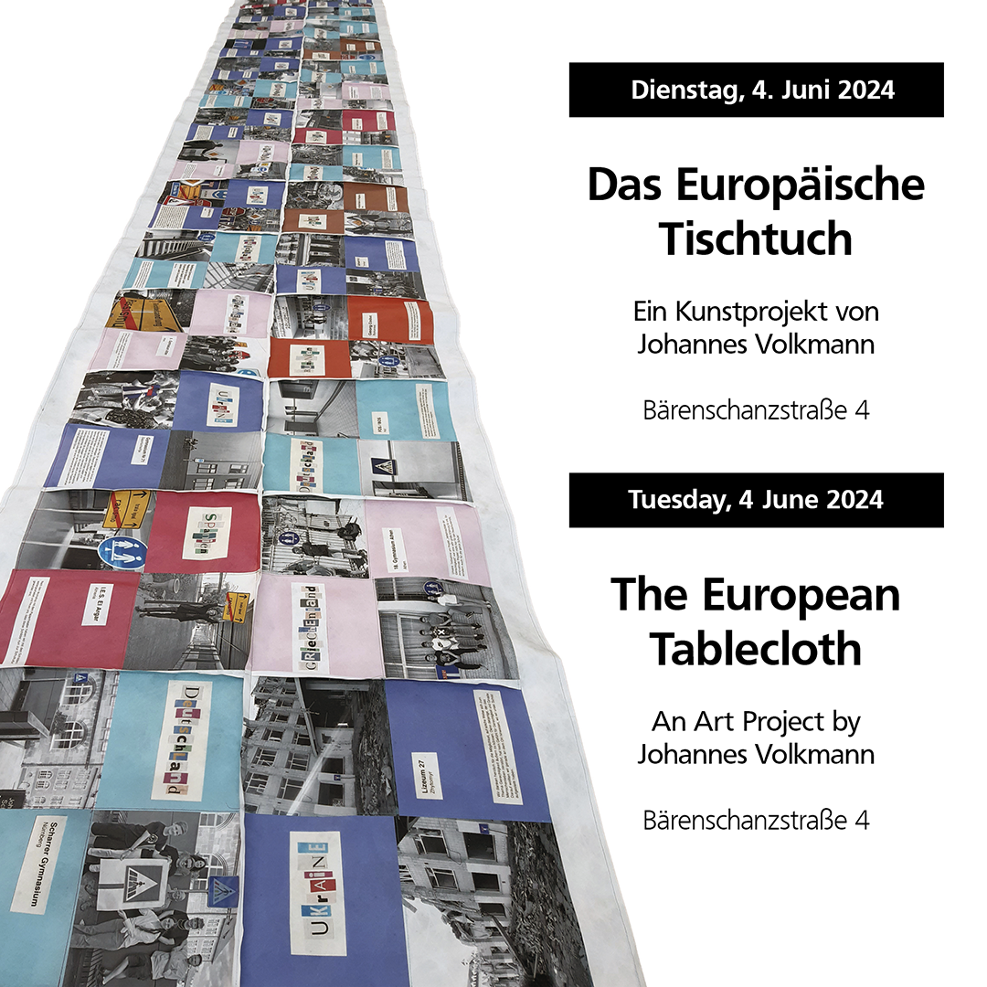 Bild vom Europäischen Tischtuch und Ort und Straße